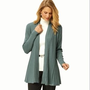 Northstyle Open Front Flyaway Cardigan Sea Glass XL